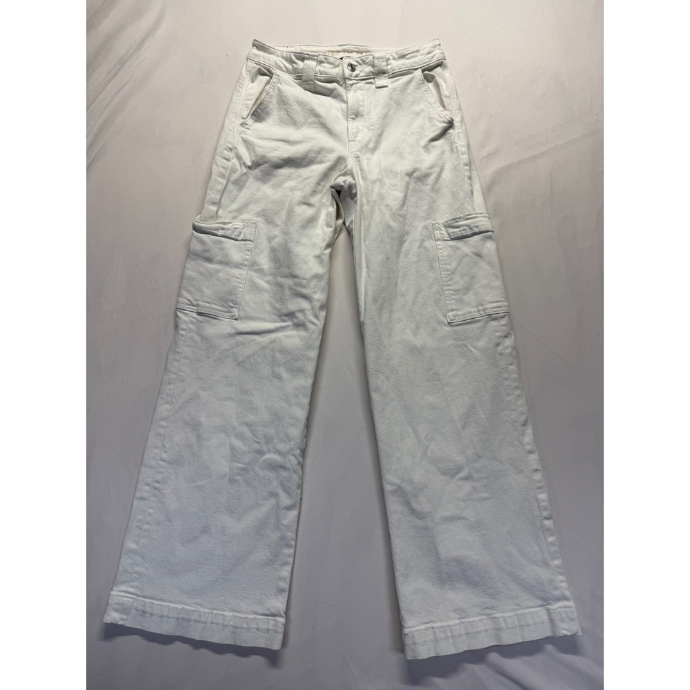 American Eagle Outfitters Super High Rise Baggy Wide Leg Jeans Womens 4 White